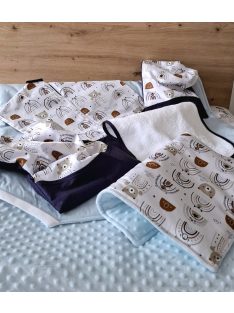   Szivárvány maci-minky-prémium pamutvászon-6 darabos szett