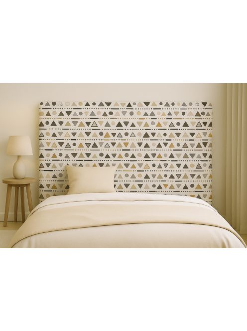 Natur Pihenő – Felnőtt falvédők-Geometrikus, letisztult formák, aranyló–szürke–bézs.