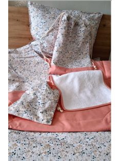   Minőségi pamutvászon ovis kezdő szett – 6 részes-hamvas barack