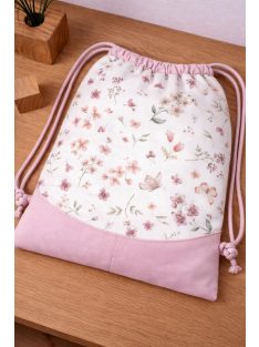   Sziromtánc, Digitális prémium vászonból, vízhatlan belsővel, zsebbel készült-tornazsák