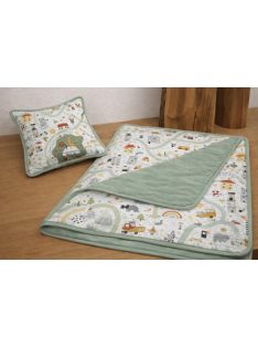   Autópálya-zsálya dupla géz,pamutvászon takaró szett-vatelinnel összevarrva