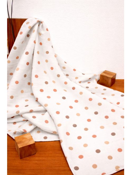 Kétrétegű muszlin takaró-Pöttyös