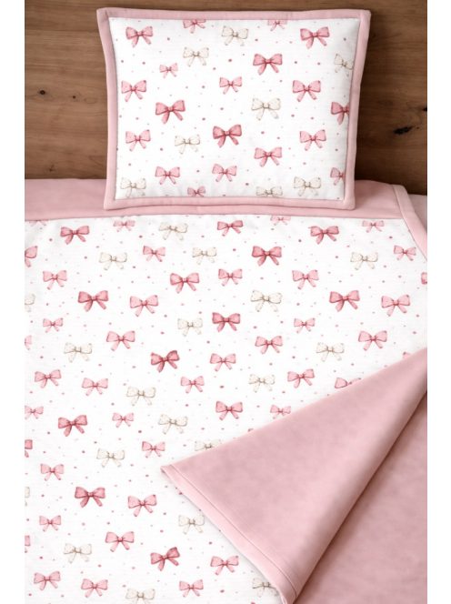 Masnik mályva-Pamutvászon takaró párna szett