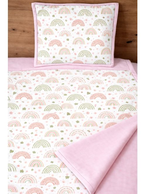 Minőségi pamutvászon ovis kezdő szett – 6 részes-szivárványos