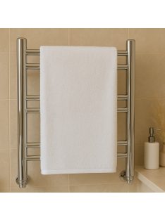   Prémium kézműves frottír törölköző – egyedi méretben, ripsz szalaggal szegve-fehér /nagy méret/