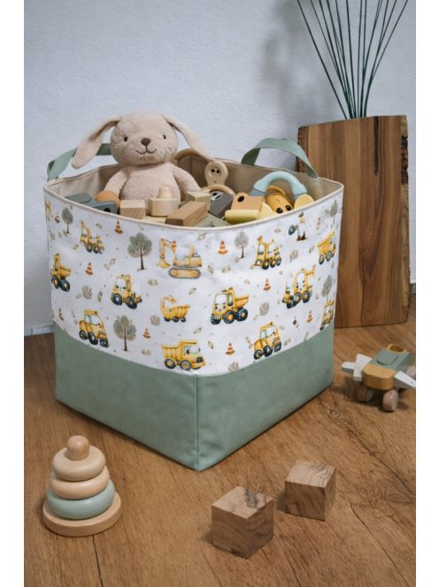 Játék tárolók-nagykocska-sárga markolók