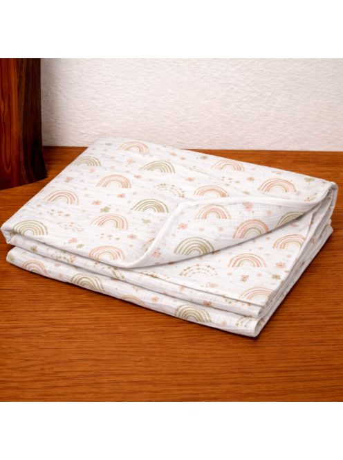 Kétrétegű muszlin takaró-Szivárvány