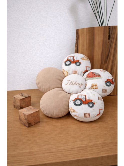 Cseresznye virág párna-piros traktoros