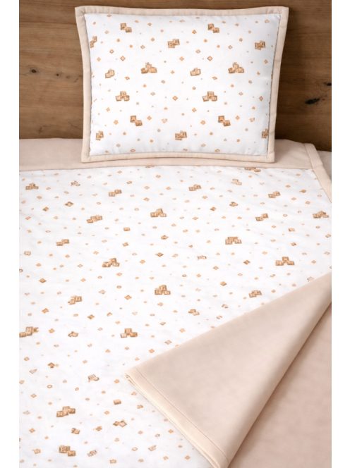 Minőségi pamutvászon ovis kezdő szett – 6 részes-ABC mogyoró