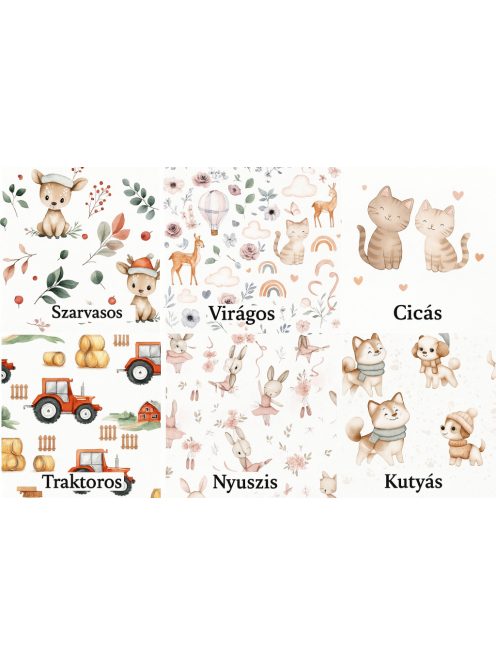 Mamuszka Baby – Egyedi mintás, puha talpú mamusz-Rózsaszín cicás