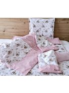 Őzike-szép rózsaszín  szett-6 darabos-más színnel és hímzéssel  is kérhető