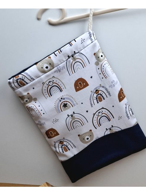 Maci szivárvány, Digitális prémium vászonból, vízhatlan belsővel készült-egészségügyi zsák