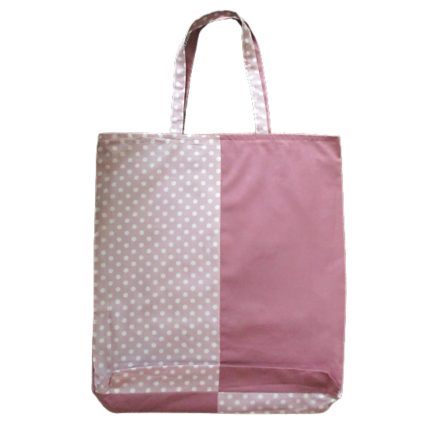 Hangulat pitty-pötty mályva, kifordítható textil táska.