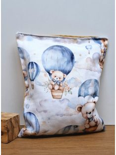 Meggymag párnácska-maci kék-mustár