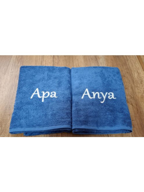 Minőségi frottír törölköző-farmer kék