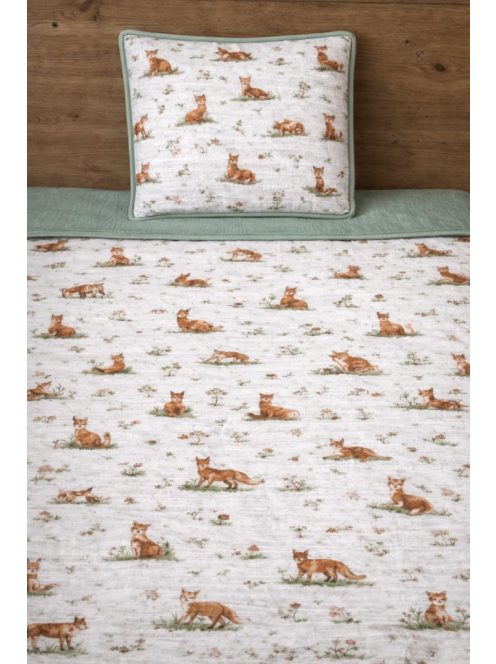 Róka élet- muszlin takaró,párna