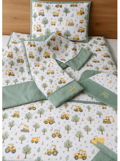 Minőségi pamutvászon ovis kezdő szett – 6 részes-sárga markolók