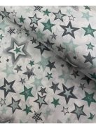 Kék szürke csillagok -100%pamut ágynemű huzat