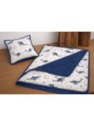 Kék delfinek- muszlin takaró,párna