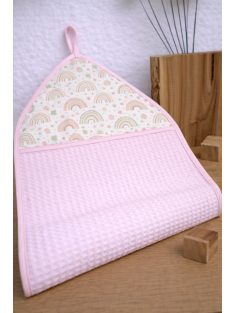 Szivárványos rózsaszín-Óvodás törölköző.