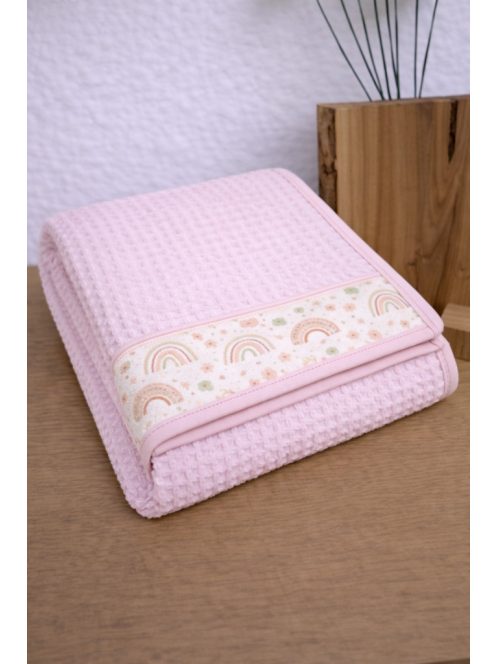 Szivárványos rózsaszín-Óvodás törölköző.