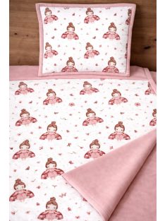 Katica hercegnő,mályva-Pamutvászon takaró párna szett