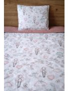 Tündérlányok-mályva dupla géz,pamutvászon takaró szett,vatelinnel összevarrva