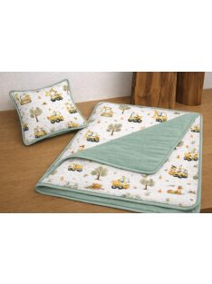 Sárga markolók- muszlin takaró,párna