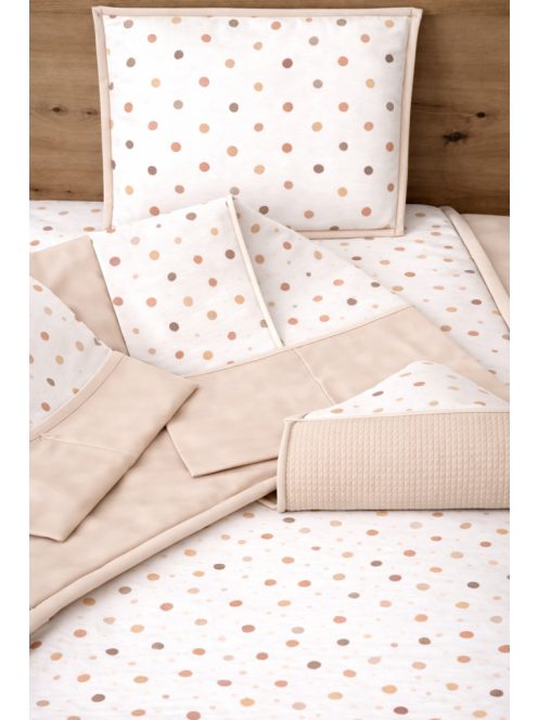 Minőségi pamutvászon ovis kezdő szett – 6 részes-pöttyös