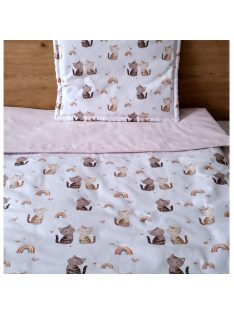   Minőségi pamutvászon ovis kezdő szett – 6 részes-cicás