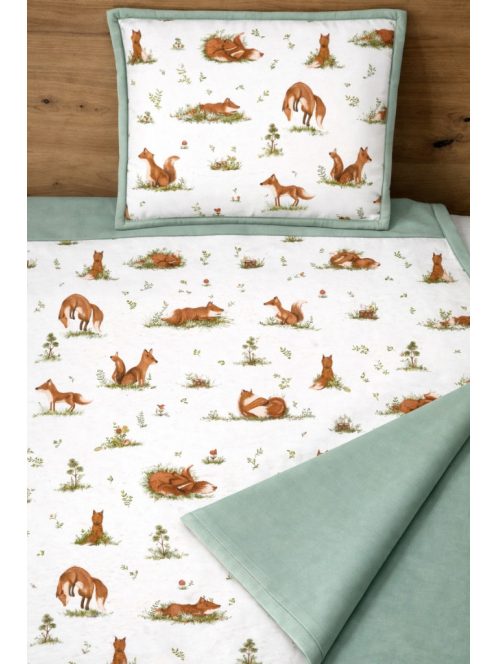 Minőségi pamutvászon ovis kezdő szett – 6 részes-Róka élet