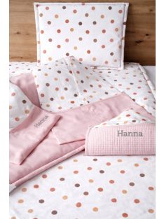   Minőségi pamutvászon ovis kezdő szett – 6 részes-rózsaszín pöttyös