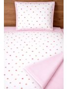 Minőségi pamutvászon ovis kezdő szett – 6 részes-rózsaszín pöttyös