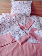 Minőségi pamutvászon ovis kezdő szett – 6 részes,sziromtánc mályva