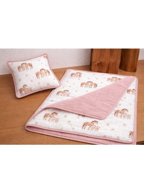 Lovacskák muszlin takaró,párna