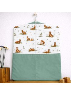   Ovis zsák-Róka élet- Digitális prémium pamutvászonból,dupla zsebbel.