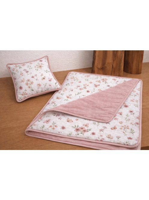 Szirom tánc- muszlin takaró,párna