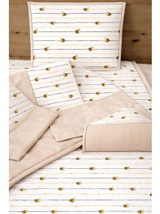   Minőségi pamutvászon ovis kezdő szett – 6 részes-méhecskés