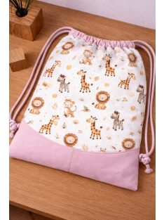   Cukiságok, Digitális prémium vászonból, vízhatlan belsővel, zsebbel készült-tornazsák